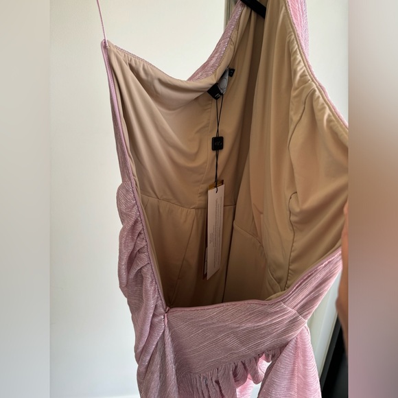 NWT Patbo One Shoulder Mini Dress in pink - Picture 10 of 14